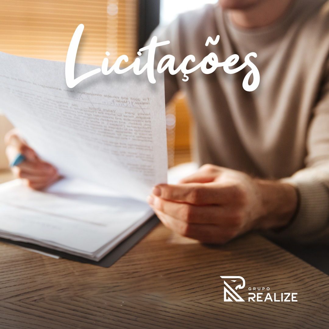 Composição gráfica sobre licitações públicas